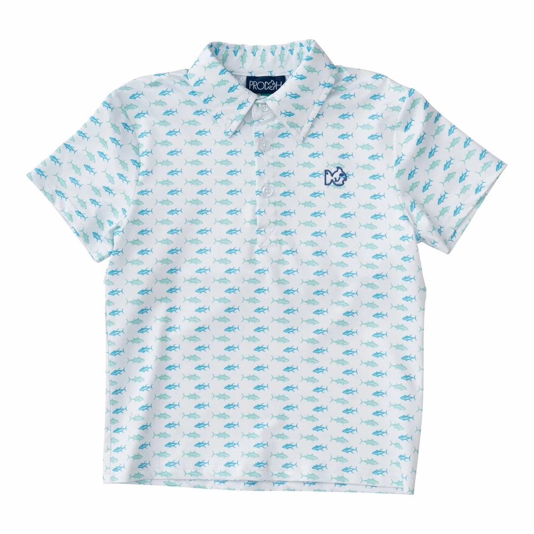 Pro Performance Polo - Twin Tuna Print Winter Wear