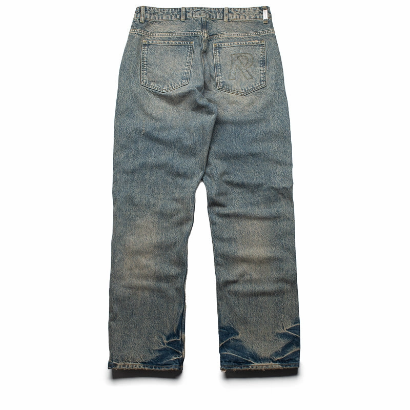 Represent R2 Denim Pants - Blue/Cream Trendy Outerwear Sunset Scene