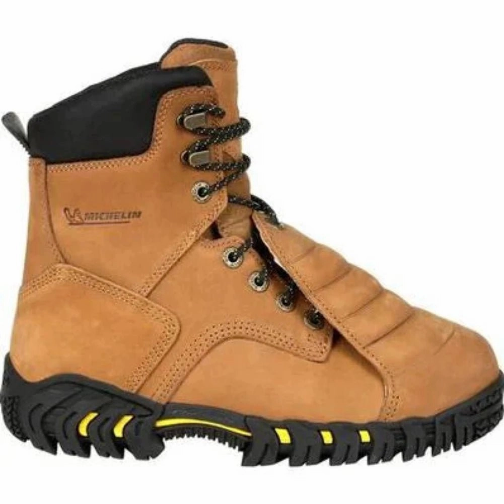 Michelin? Pilot Sledge Toe Metatarsal Men's Work Boots Xpx781 In Brown Cushioned Step All Day Worker