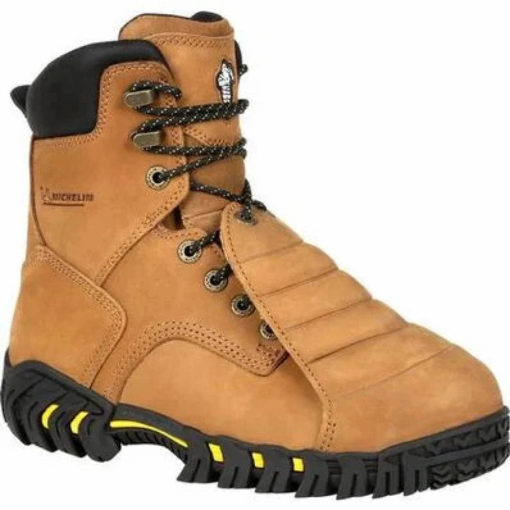 Michelin? Pilot Sledge Toe Metatarsal Men's Work Boots Xpx781 In Brown Everyday Protection
