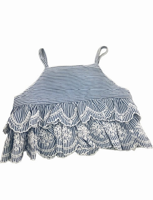 Misha Eyelet Top Silver Glow