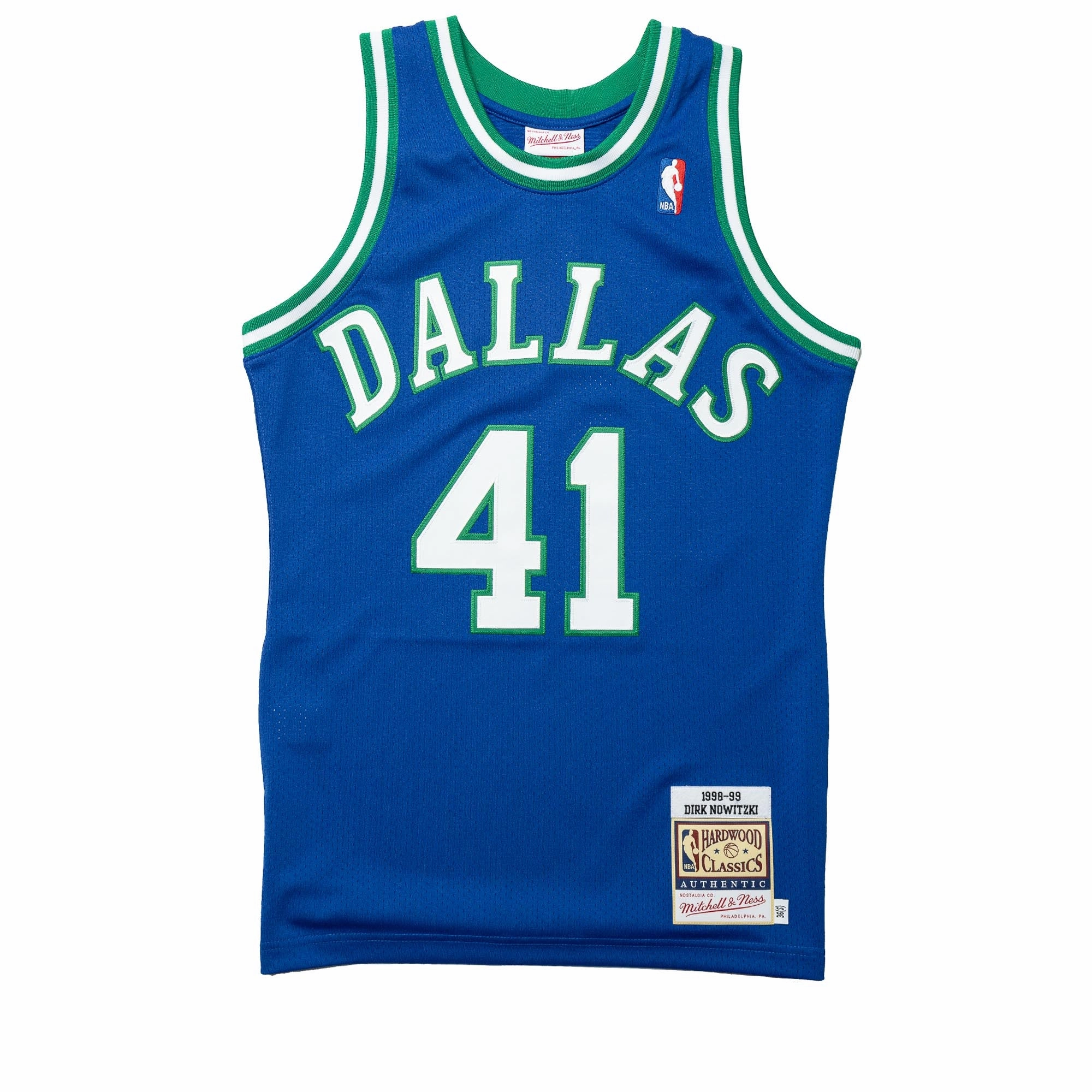 Mitchell & Ness Dallas Mavericks Authentic Dirk Nowitzki Road 1998-99 Jersey - Blue Semi Formal Versatile Design