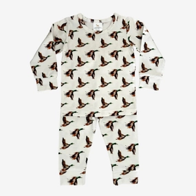 Modal 2 Piece Pajama Set | In Flight DoubleLayered Collar Village Charm