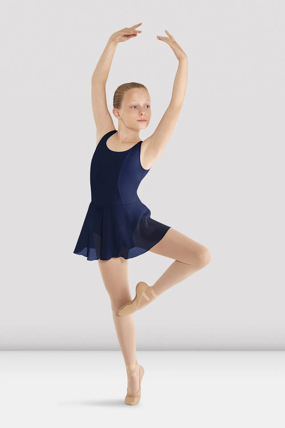 Girls Mirella Skirted Tank Leotard Gripper Waistband