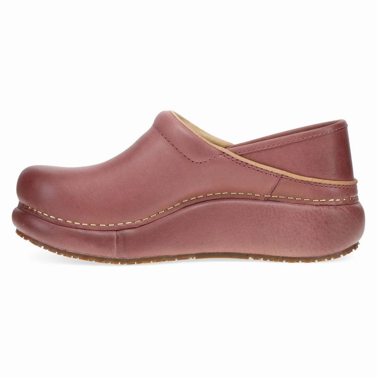 Flexible Outsole Bend Adjustable Straps Dansko Platform Professional Women's Classic Clog In Rose Burnished Nubuck