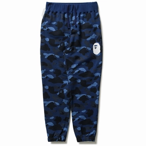 StaticFree Material QuickAccess Pockets A Bathing Ape Camo Wide Sweatpants - Navy