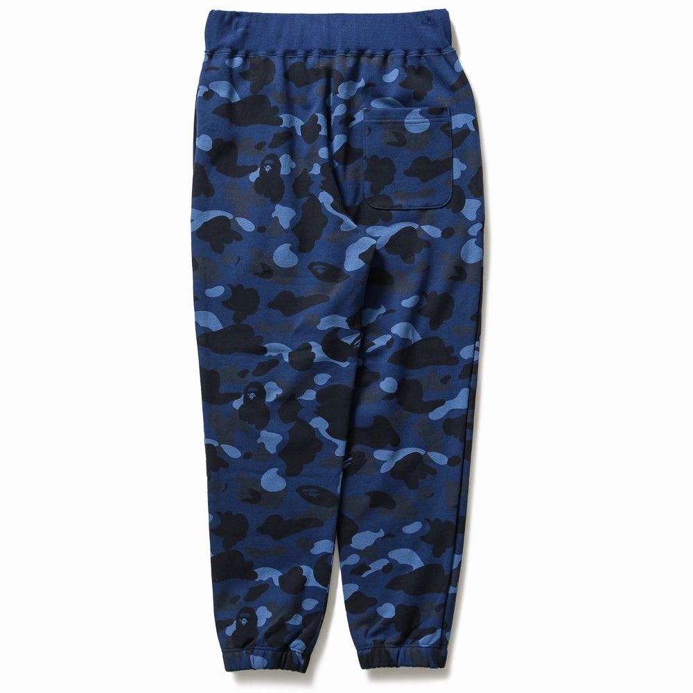 A Bathing Ape Camo Wide Sweatpants - Navy Body Free FadeResistantDye