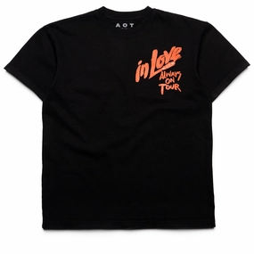 Easy Fashion Brave Fit Always On Tour Lovers Tee - Black