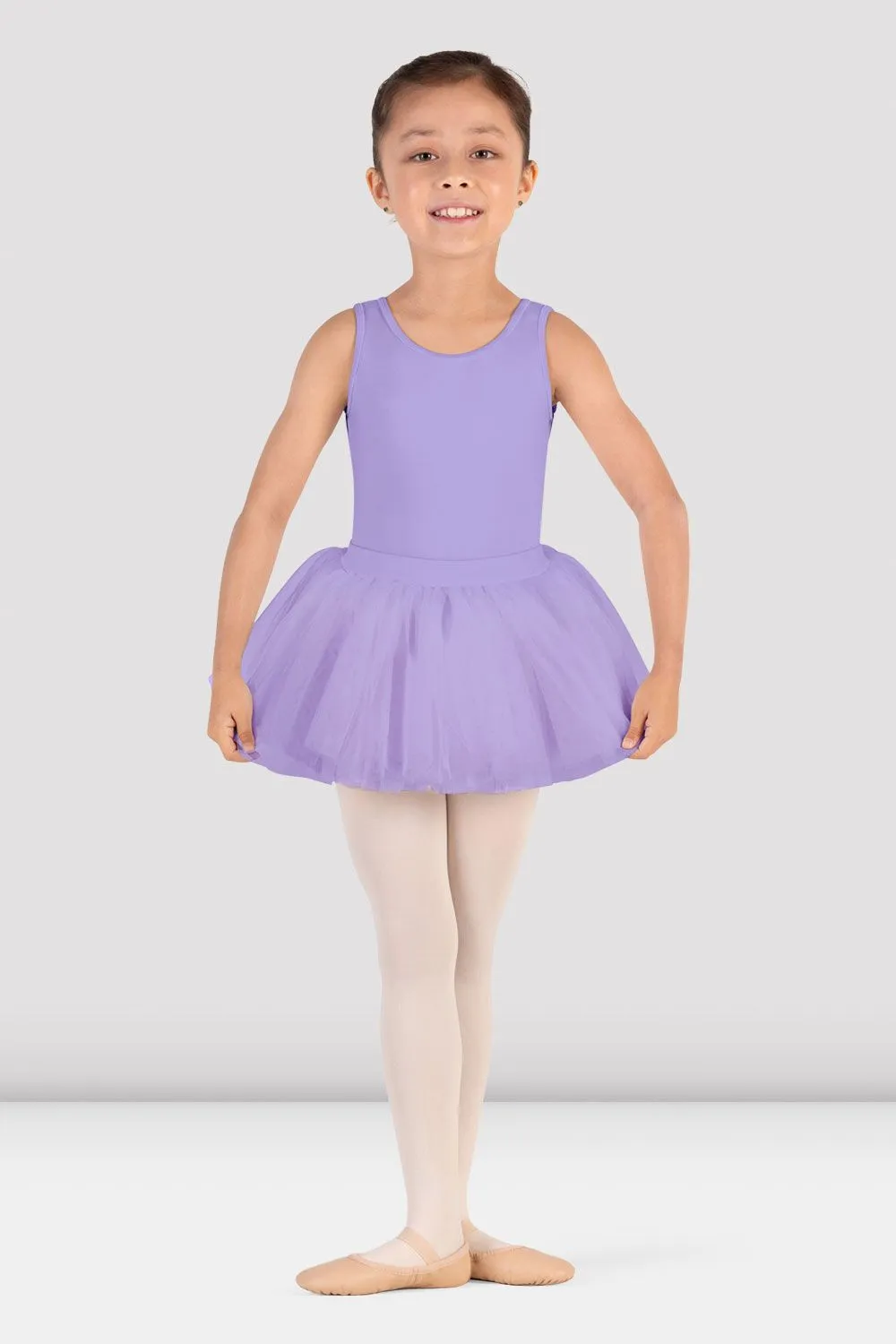 NonBindingHem Tear Resistant Weave Girls Cathie Tank Tutu Dress