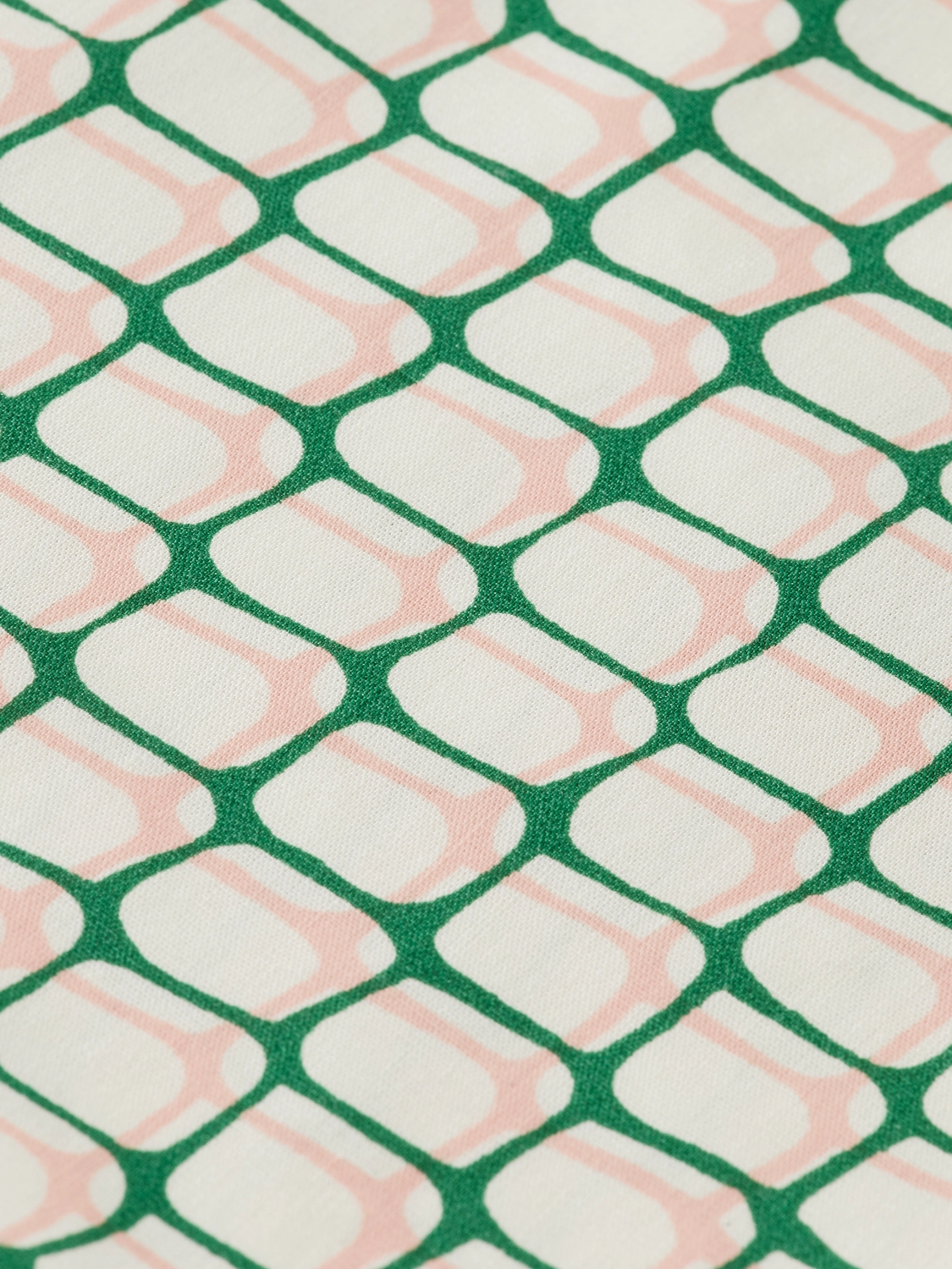 Printed Short-Sleeved Viscose Button-Up Shirt slow life