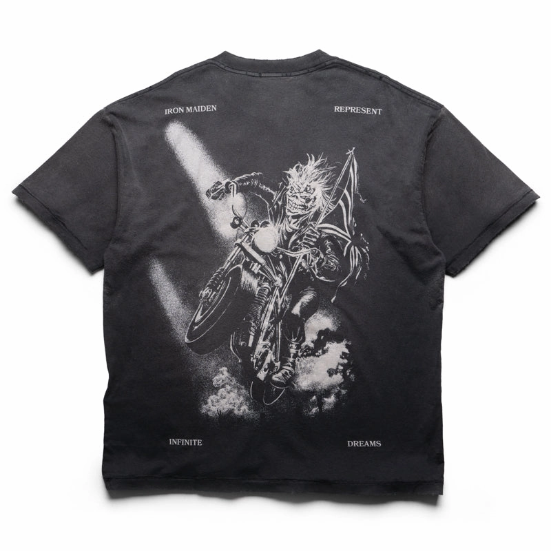 Iron Maiden x Represent Infinite Dreams Tee - Aged Black Plane Mood