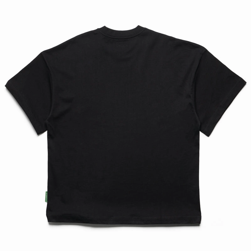 Cyber Glow ErgonomicCut Flaneur Blurred Flower Tee - Black