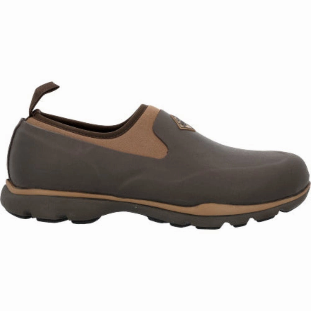 Muck Excursion Men's Pro Low Slip On Boots Frlc900 In Brown Thermal Core Weekend Camping Good Arch Support