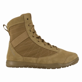 Shock Absorption Midsole Mud Shedding Outsole Reebok Work Nano Tactical RB7125 Men's 8" Tactical Boot In Coyote