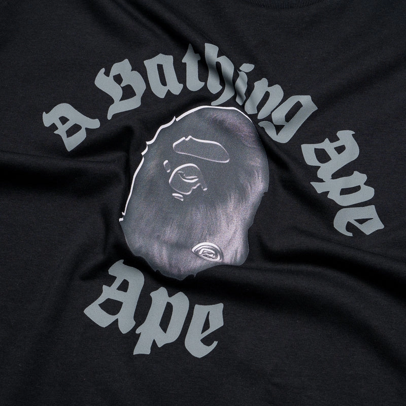 A Bathing Ape Gothic College Tee - Black Aura Core 4Way Stretch