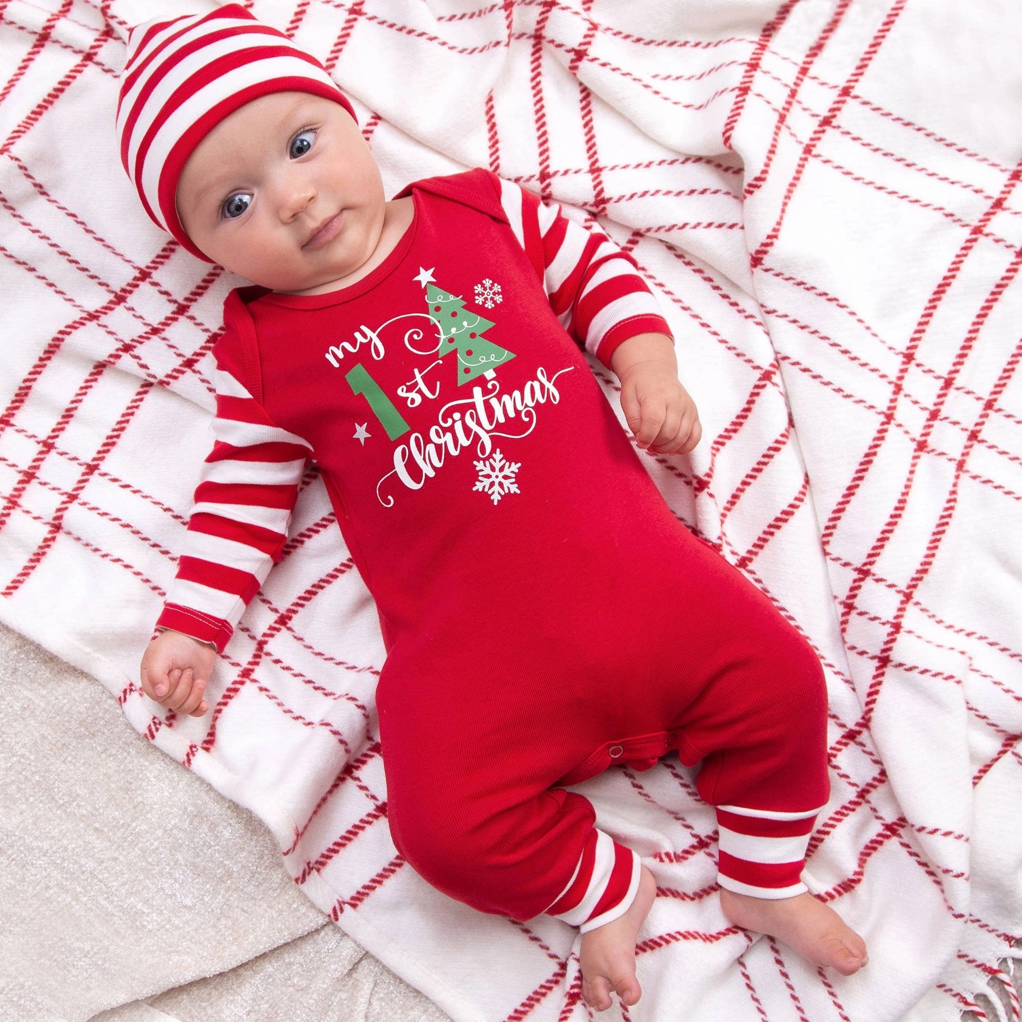 My First Christmas Romper Cozy Jacket ShrinkResistant