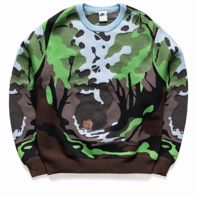 Nike Life Wilderness Sweater - Celestine Blue/Chlorophyll Meeting Ready Office Glam
