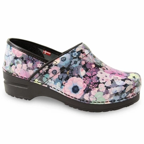 Sanita Swanzey Women Clog In Multicolor-475636-090 Non Slip Tread Adjustable buckle