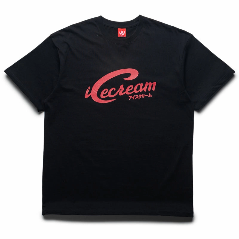 Ice Cream Script Tee - Black Work Mix Relaxed Jeans