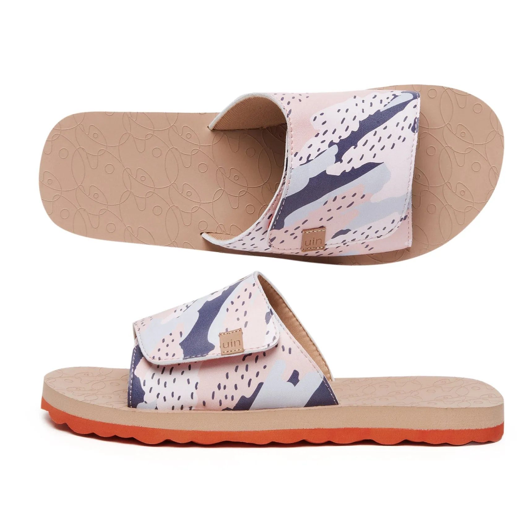 Pink Beach Blanes III Women Breath Line Leather Upper