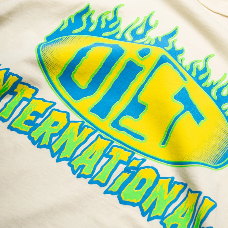 MoistureManagement Technology Calm Wave Diet Starts Monday INTL Flame Tee - Antique White