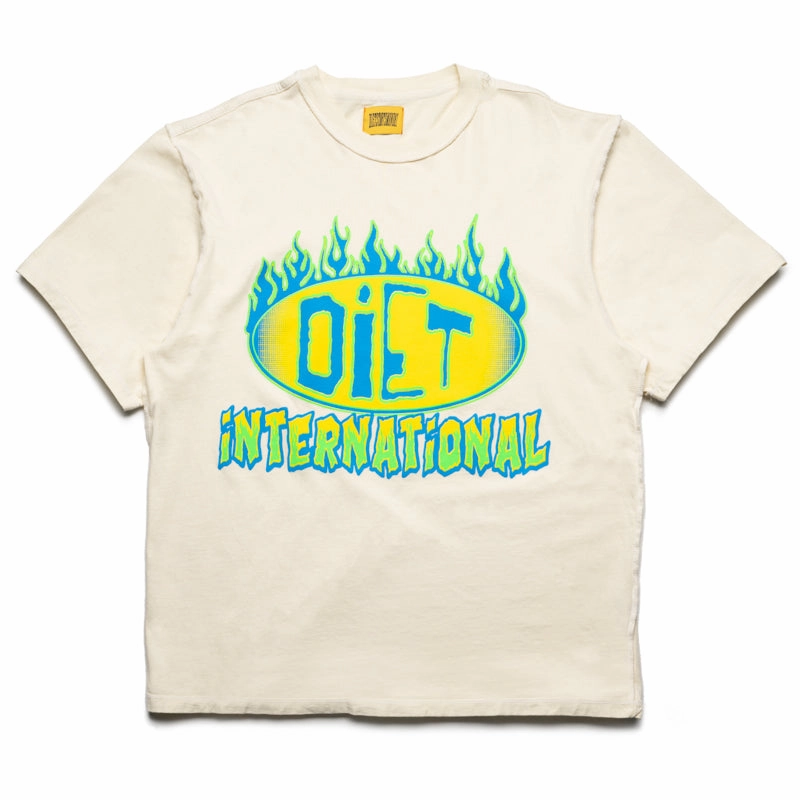 Vented Panels BiasCut Trims Diet Starts Monday INTL Flame Tee - Antique White
