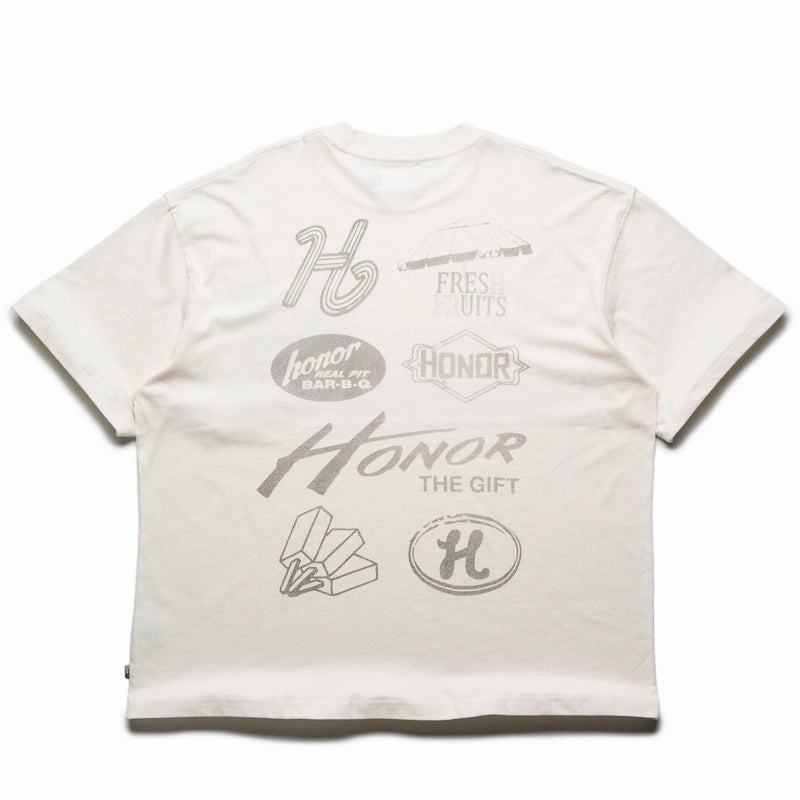 Shimmer Core Active Wear Honor The Gift Annual Block Party Tee - Bone