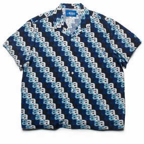 Awake NY Triple 'A' Print Camp Shirt - Blue/Multi Light Flow