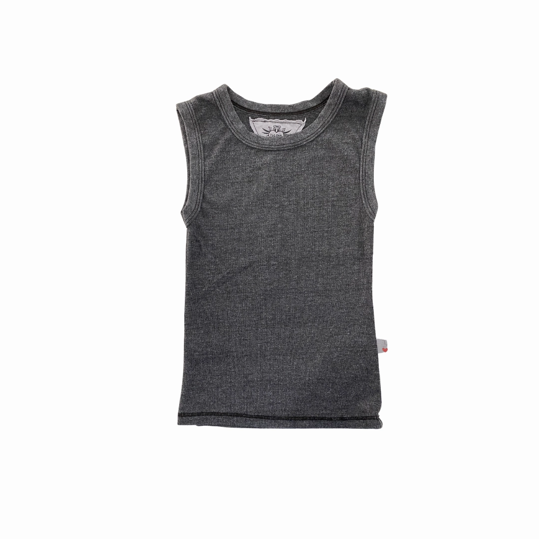 Warm Jacket Champion Glow Ribbed Tank Top- Grey/Black