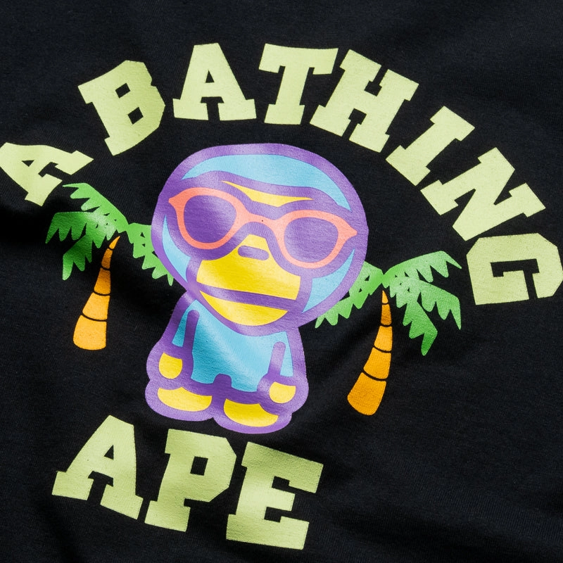 Fashion Core Formal Shirt A Bathing Ape Colors Milo College Summer Tee - Black