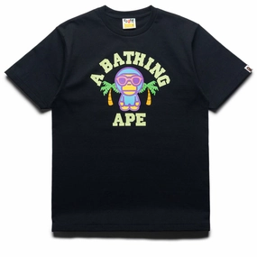 HighVisibility Trim A Bathing Ape Colors Milo College Summer Tee - Black