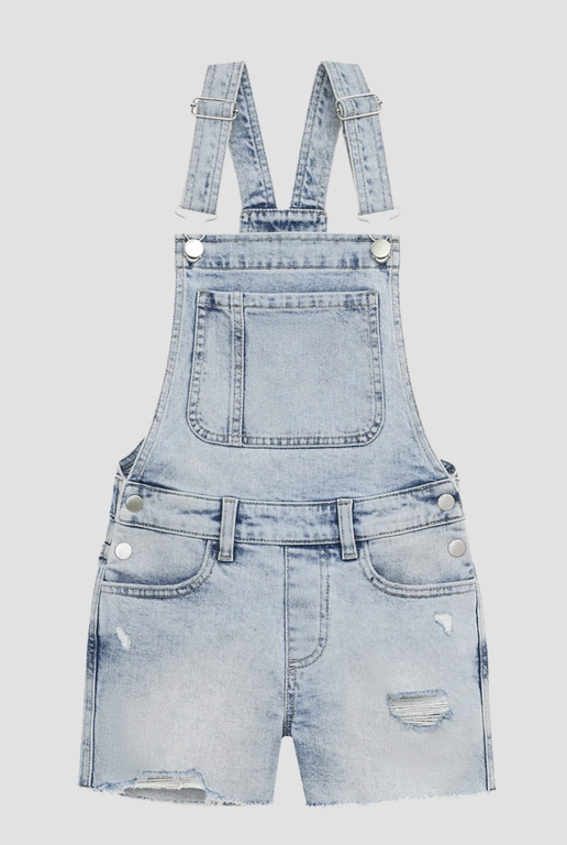 Nora Short Overalls - Lt Seaglass Zen Ease