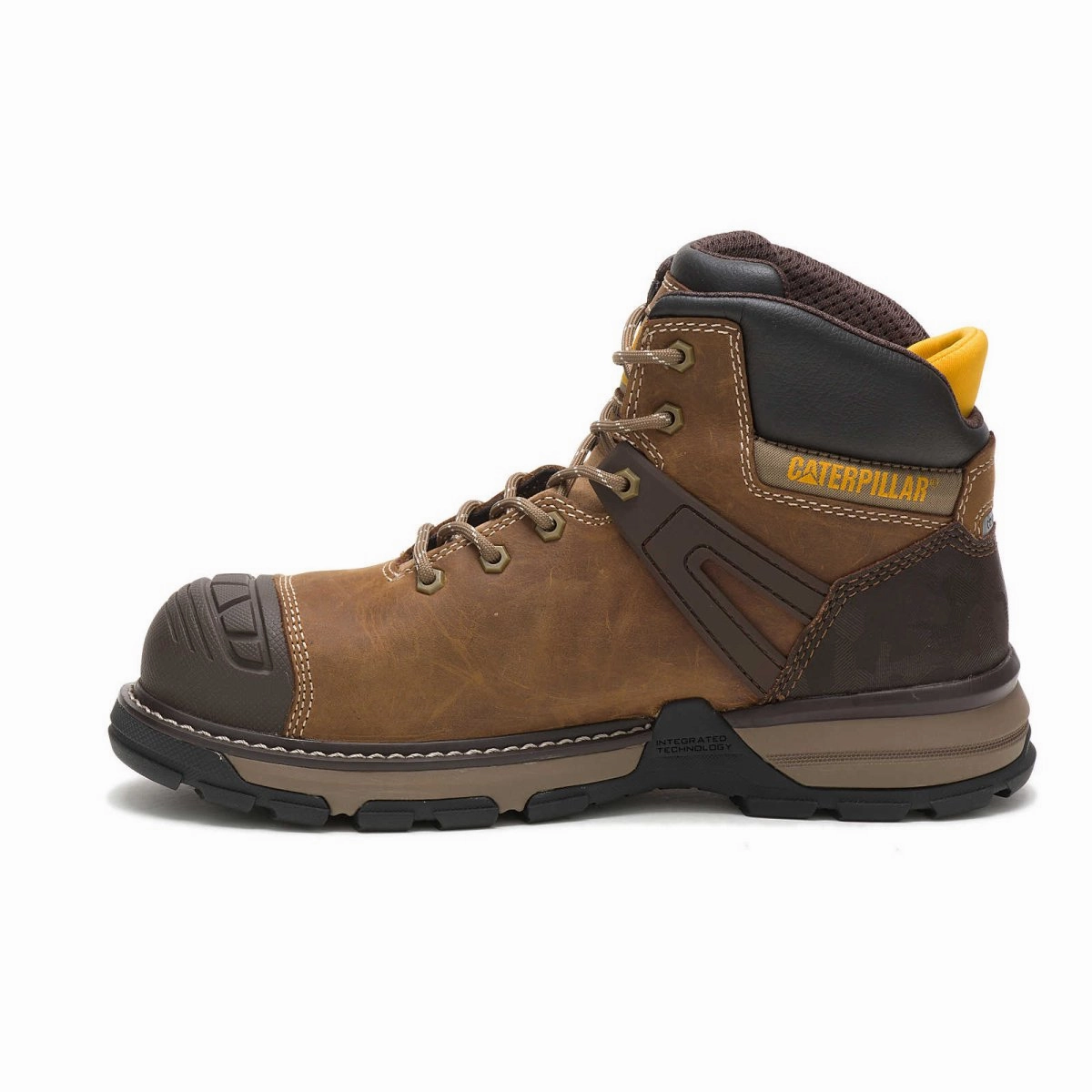 Shock Absorbing Urban Commute Padded Interior City Walking Caterpillar  Excavator (p91218) Superlite Waterproof Carbon Composite Toe Men's Work Boot In Dark Beige