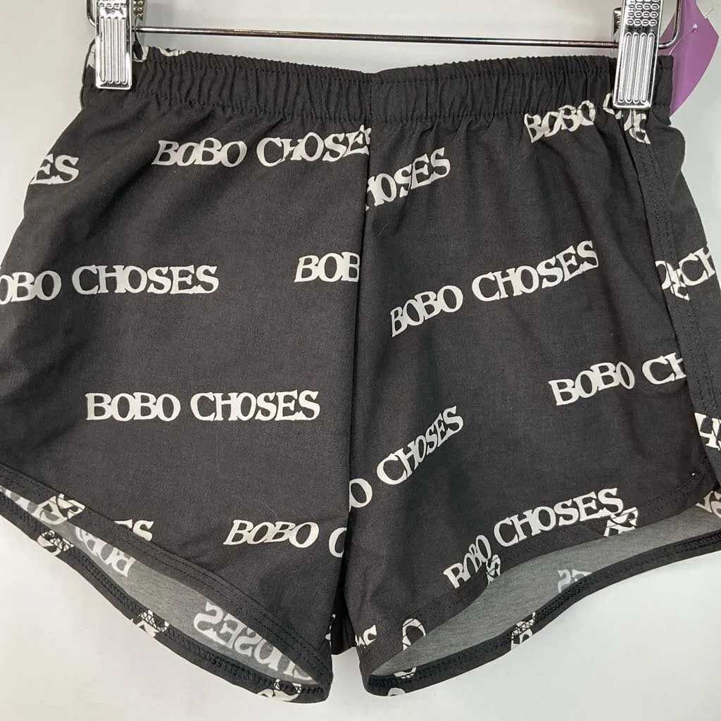 Soccer outfits for children Printed Size 6-7: Bobo Choses Black White Branding Build in Mesh Swim Trunks
