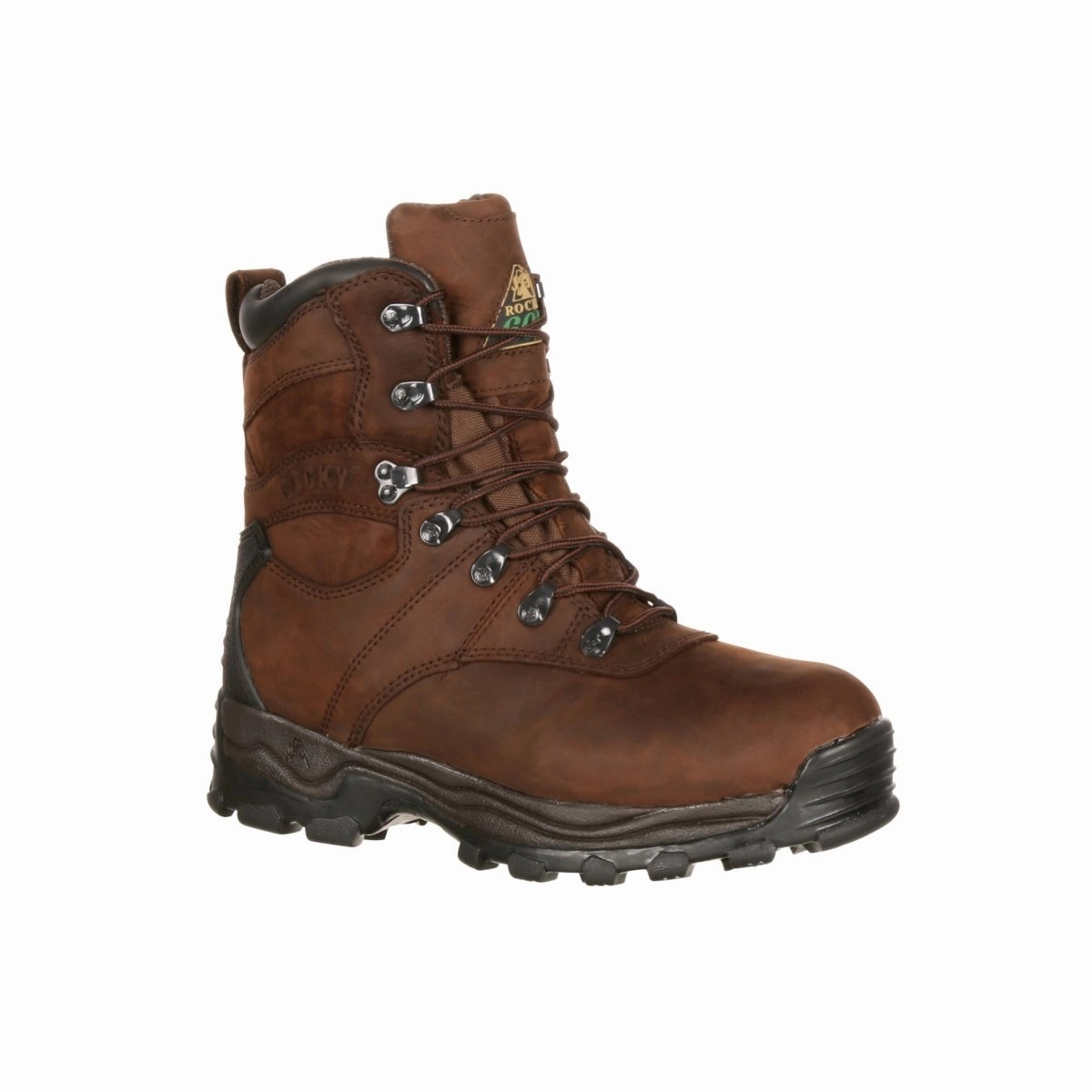 Rocky Sport Utility 600G Insulated Waterproof Boot Fq0007480 In Dark Brown Warm Core Flexible structure