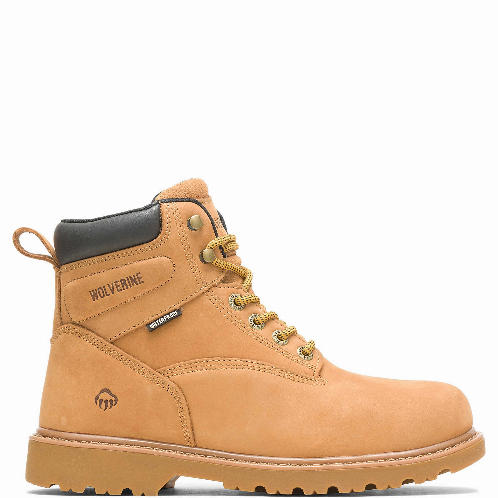 Work Ready Boots Wolverine Men's Floorhand Waterproof Steel-Toe 6" Work Boot (W10632) In Wheat