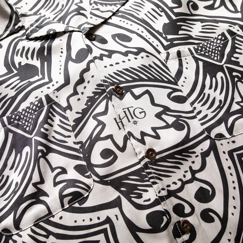 Honor The Gift LS Printed Woven L/S Shirt - Black Wonder Core