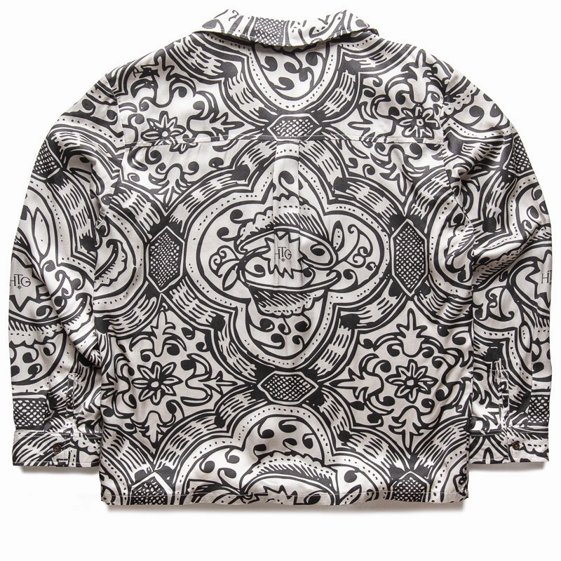 FrictionResistantFabric AntiStaticTechnology Honor The Gift LS Printed Woven L/S Shirt - Black