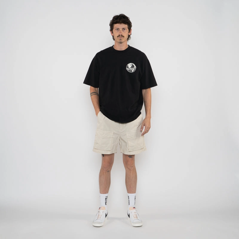 Outdoor Jacket Politics Busy Being Nice Worldwide Tee - Black