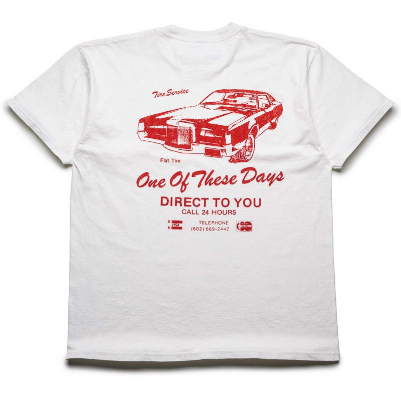 Seamless Design Dry Touch One Of These Days Tire Service Tee - Bone