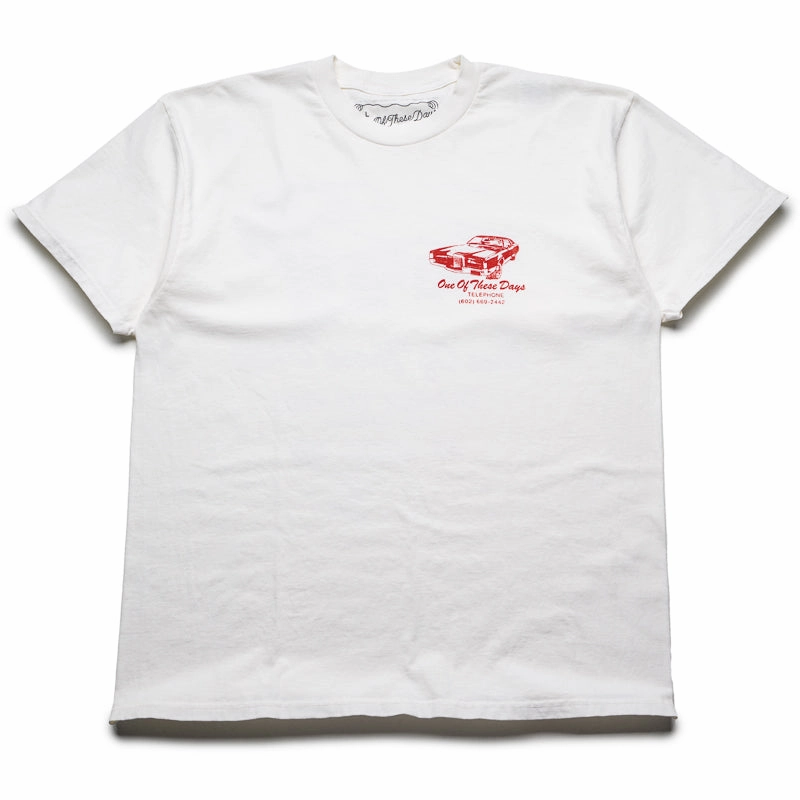 SmoothEdgeTrim ShapeRetentionCloth One Of These Days Tire Service Tee - Bone