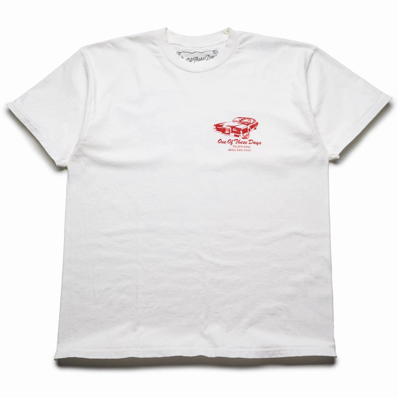 One Of These Days Tire Service Tee - Bone CompactWeave