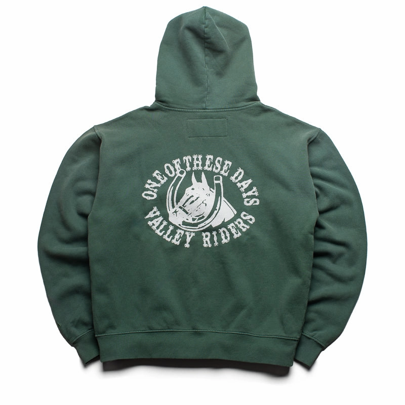 One Of These Days Valley Rider Zip Up - Forest Green Weekend Style WaterRepellent Finish