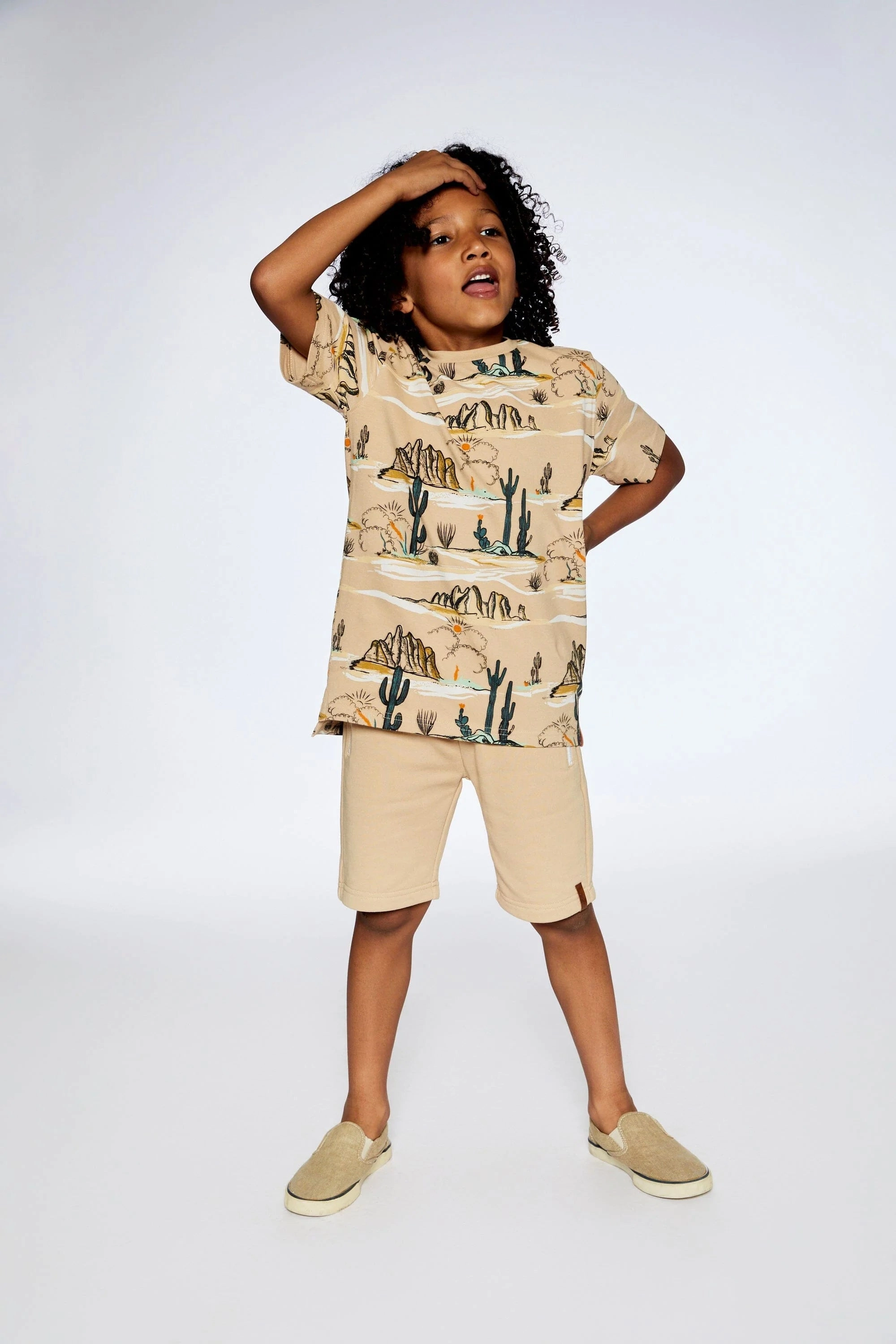 Organic Jersey Tshirt - Beige Desert Downtown Cool