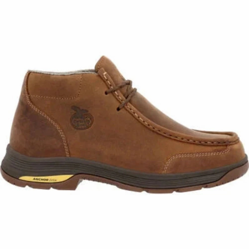 Classic Core Georgia Boot Athens Superlyte Men's Waterproof Wallabe Alloy Toe Boots Gb00647 In Brown