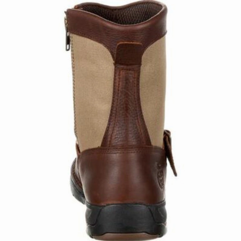 Georgia Boot Athens Men's Waterproof Side-zip Work Boots Gb00245 In Brown Tear Resistant Upper Eco Friendly Tannery