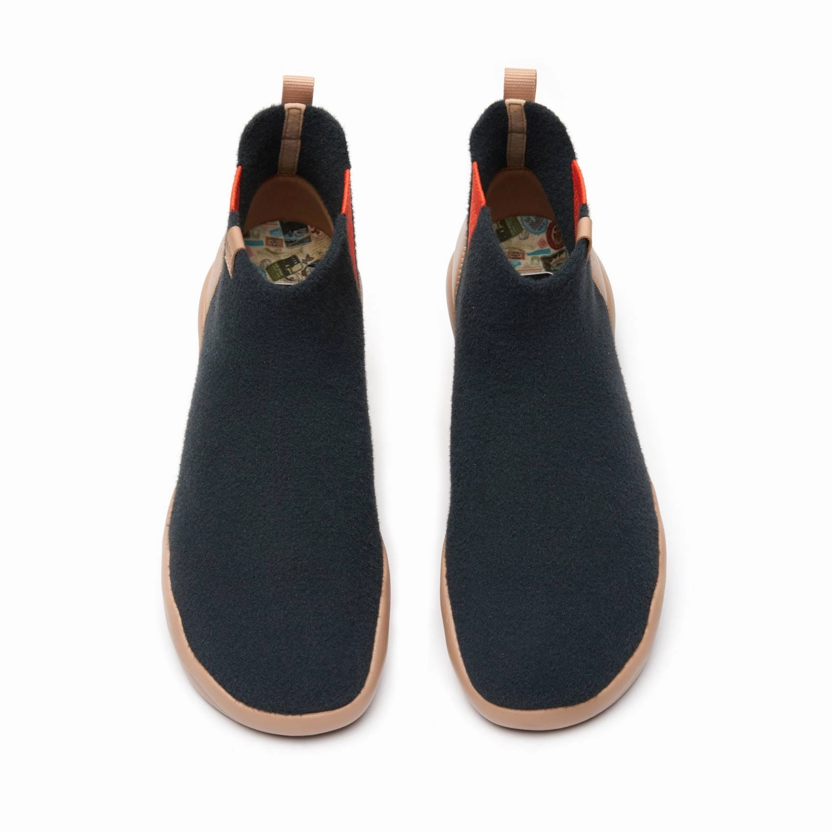 Secure Step Stable Step Black Knitted Wool Granada Men