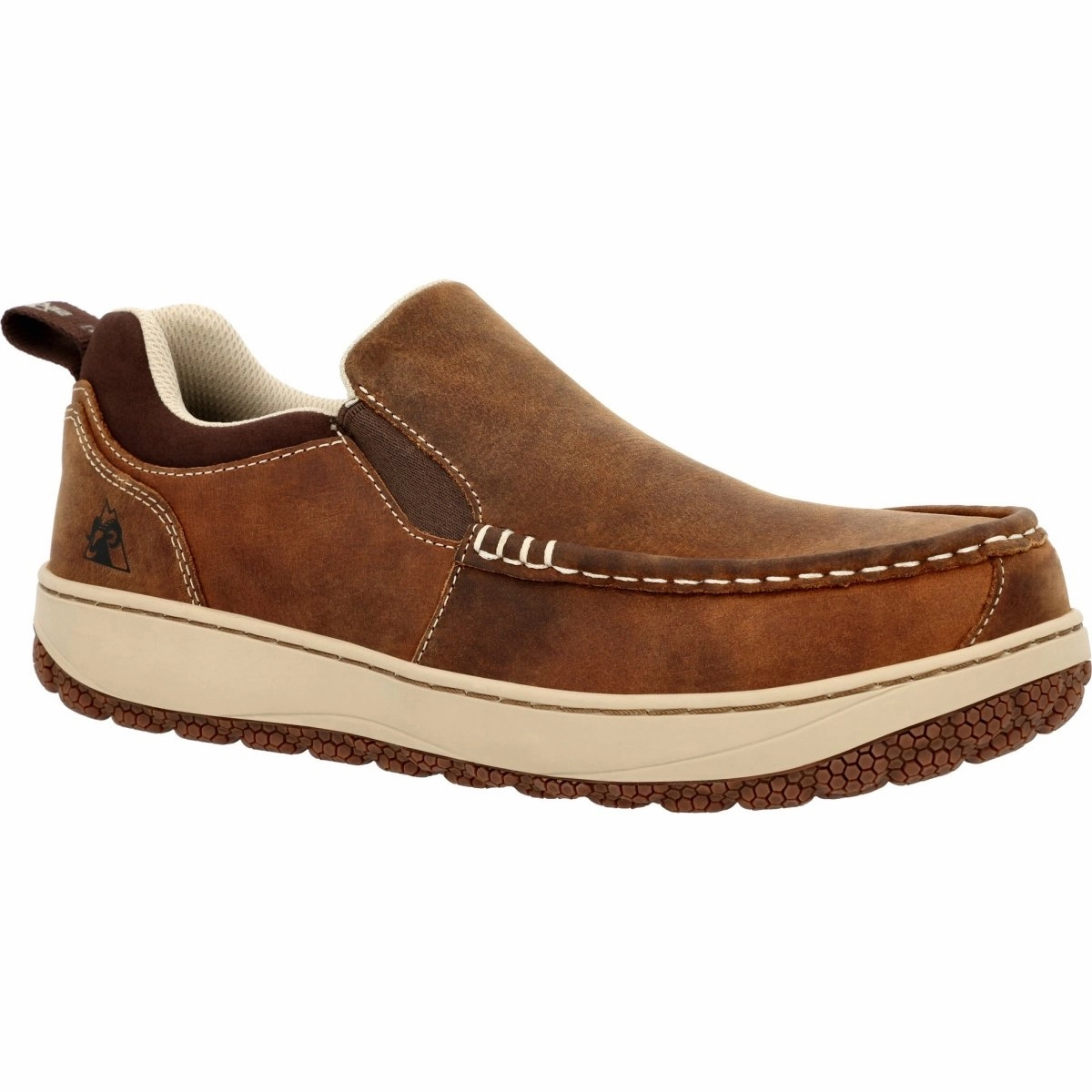 Silent Glam Rocky Dry-Strike SRX Men's Composite Toe Work Shoe Rkk0464 In Brown