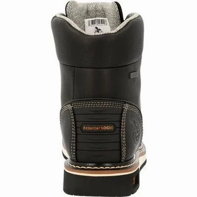 Thermal Core Nature Lover Georgia Boot Amp Lt Wedge Men's Moc-toe Work Boots Gb00475 In Black