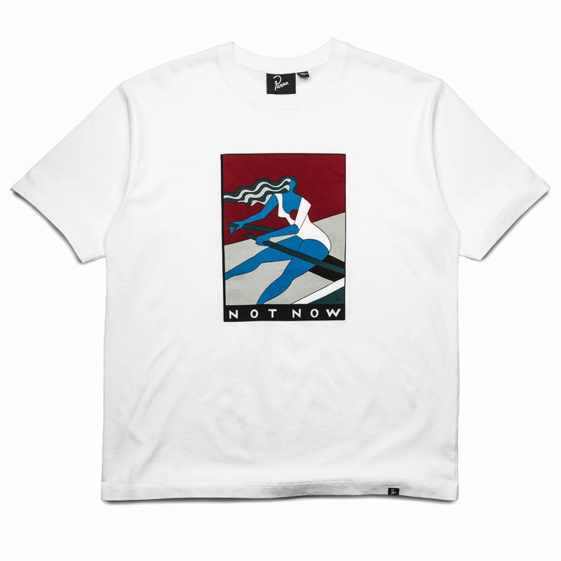 Parra Into Nowhere Tee - White Lightweight clothing Organza Fit